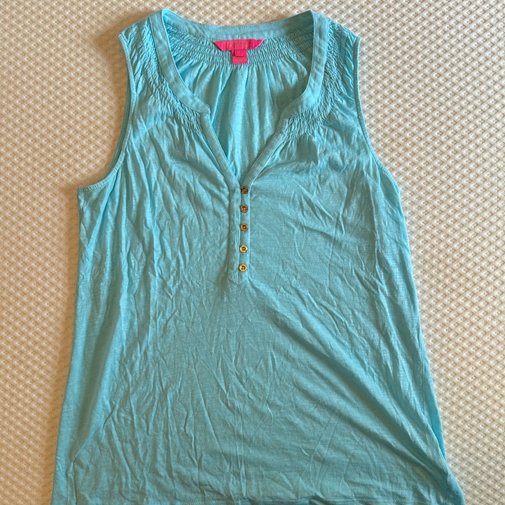 Blue Sleeveless Lilly Pulitzer Top